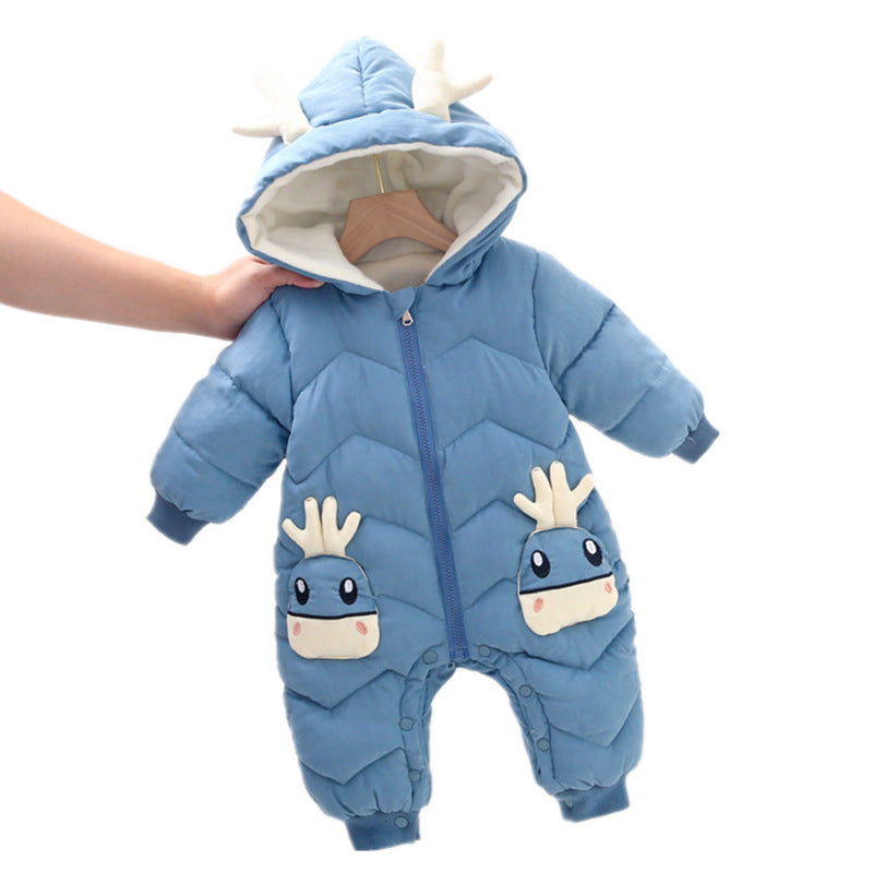 Winter baby fleece sleeping suit
