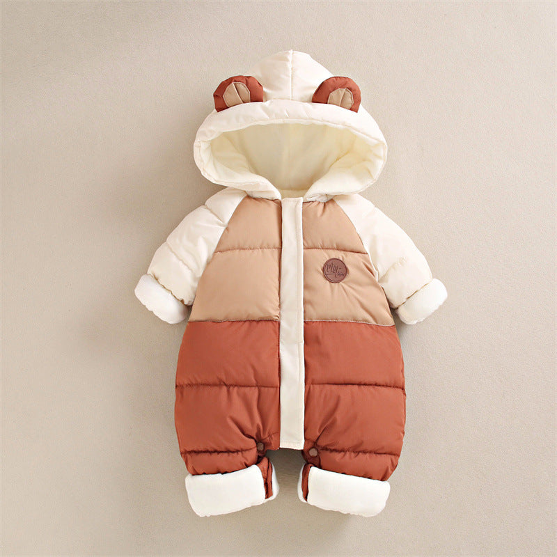 Winter baby fleece sleeping suit