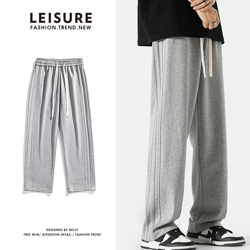 Fleece-Lined Casual Sweatpants for Men