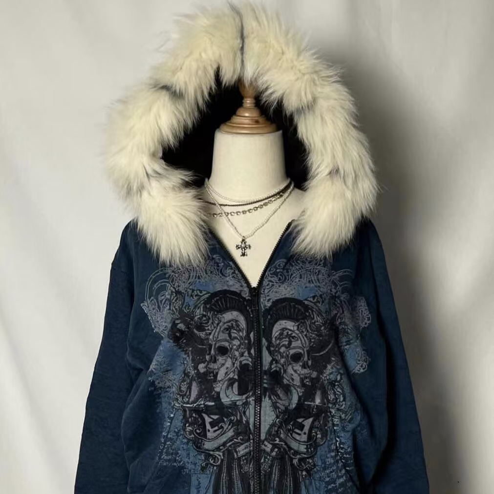 Printed cardigan jacket