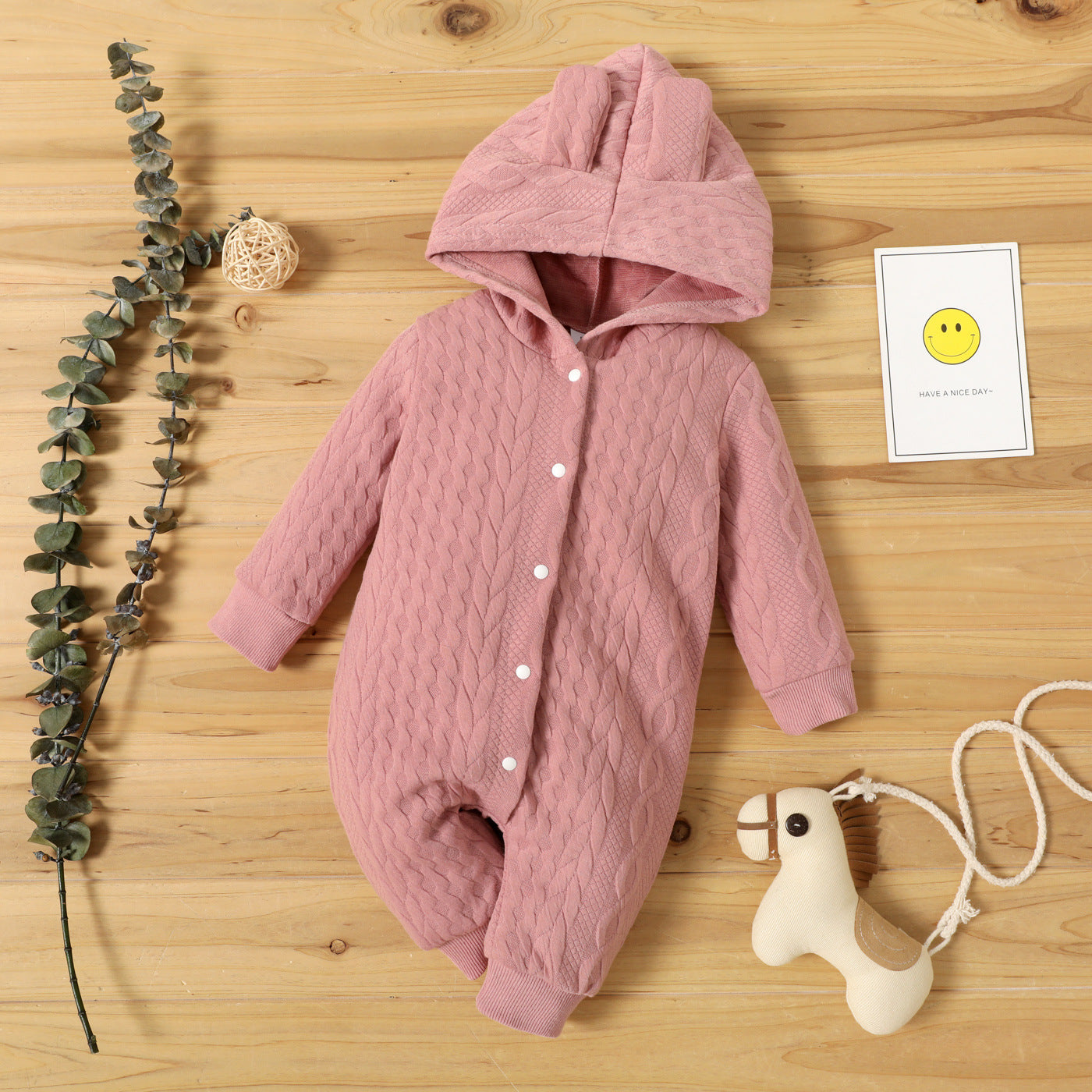 Baby Hooded Long-sleeved Hatshirt