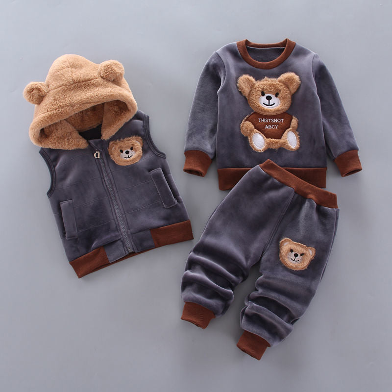 Baby Children's Spring Clothes Three-Piece Set