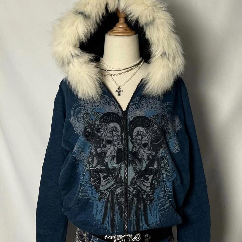 Printed cardigan jacket