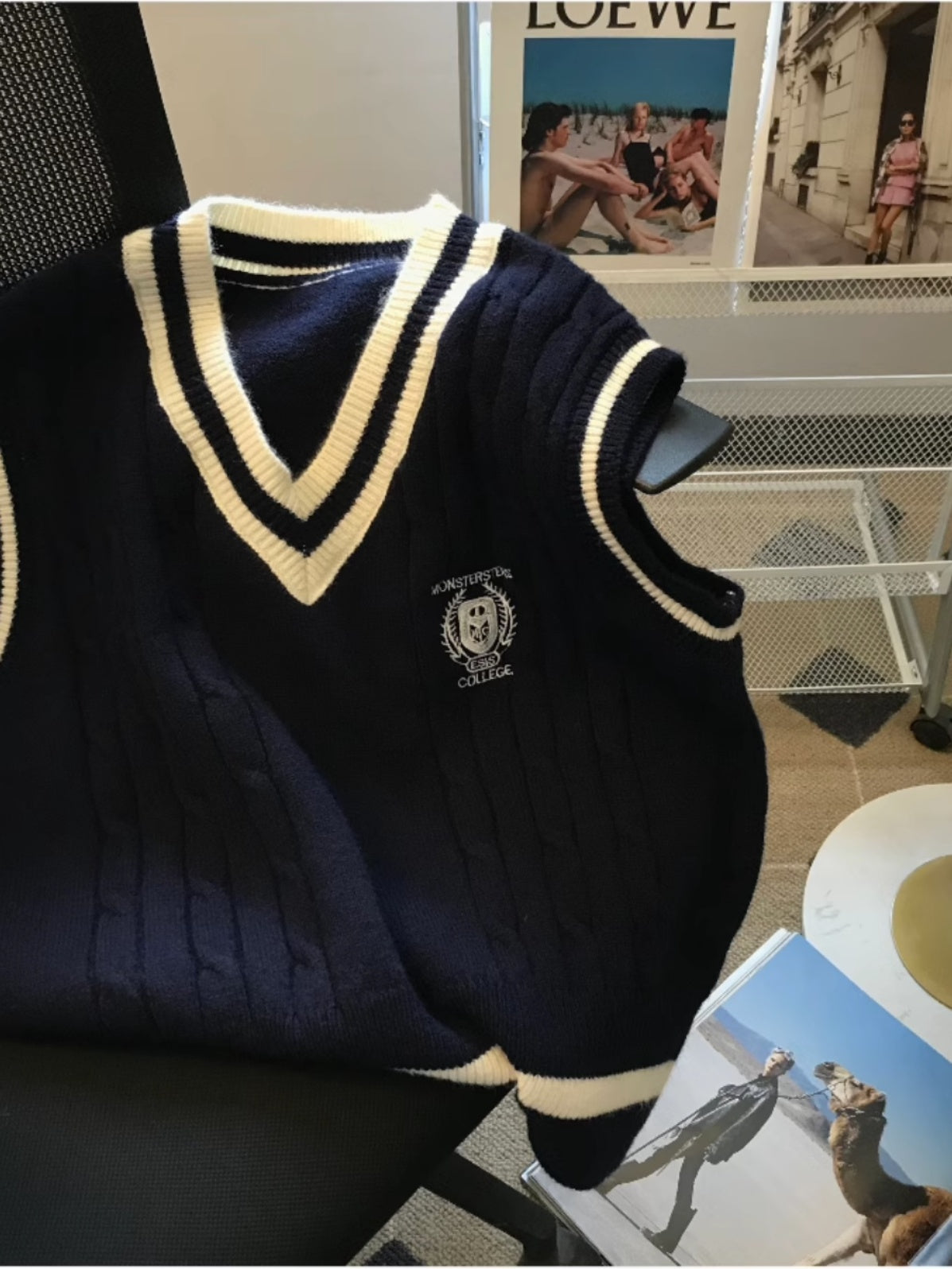 V-Neck Knitted Vest for Men and Women